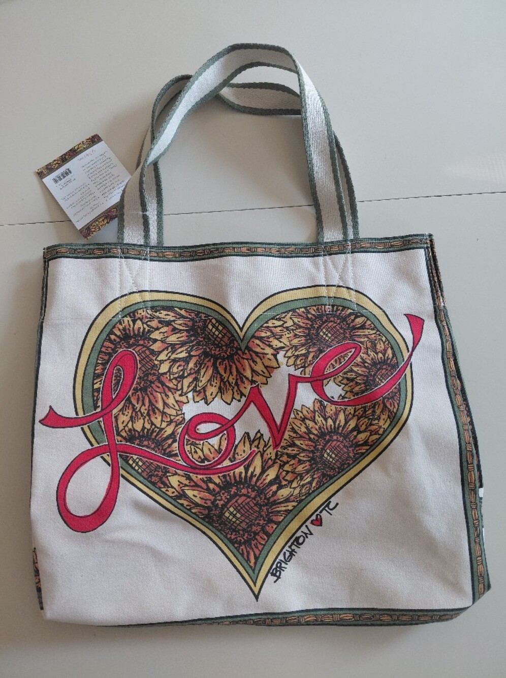 Brighton Sunflower Love Tote Bag - NWT